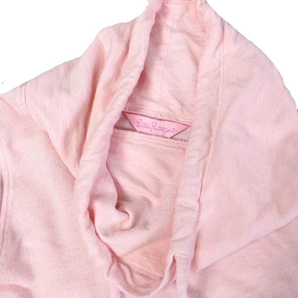 **SOLD**Lilly Pulitzer Pink Funnel Neck Pullovr - Picture 5 of 9